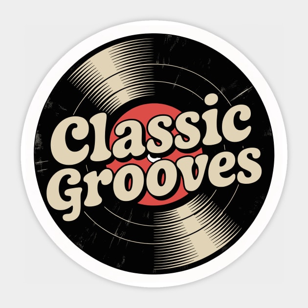 Classic Grooves Sticker by CreativeSage